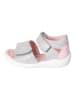 PEPINO Leder-Sandalen in Grau/ Rosa