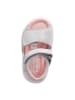 PEPINO Leder-Sandalen in Grau/ Rosa