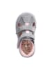 PEPINO Leren enkelsandalen grijs/lichtroze