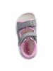 PEPINO Sandalen in Grau/ Rosa
