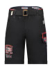Geographical Norway Bermudy "Parodie" w kolorze czarnym