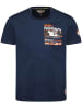 Geographical Norway Koszulka "Jholme" w kolorze granatowym
