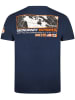 Geographical Norway Koszulka "Jholme" w kolorze granatowym