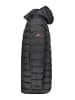 Geographical Norway Doorgestikte mantel "Amigobadge" zwart