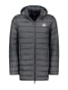 Geographical Norway Doorgestikte mantel "Amigobadge" antraciet
