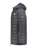 Geographical Norway Doorgestikte mantel "Amigobadge" antraciet