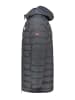 Geographical Norway Steppmantel "Amigobadge" in Anthrazit
