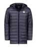 Geographical Norway Steppmantel "Amigobadge" in Dunkelblau
