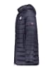 Geographical Norway Steppmantel "Amigobadge" in Dunkelblau