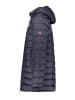 Geographical Norway Steppmantel "Amigobadge" in Dunkelblau
