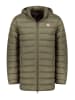 Geographical Norway Doorgestikte mantel "Amigobadge" kaki