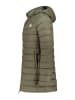 Geographical Norway Doorgestikte mantel "Amigobadge" kaki