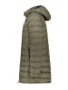 Geographical Norway Doorgestikte mantel "Amigobadge" kaki