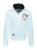 Geographical Norway Sweatvest "Golme" lichtblauw