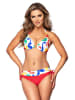 Meriell Club Bikini w kolorze czerwonym ze wzorem