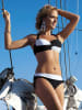 Meriell Club Bikini-Oberteil in Schwarz/ Weiß