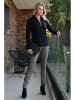Bleu d'Azur Hose "Beverly" in Schwarz/ Beige