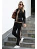 Bleu d'Azur Übergangsjacke "Brooke" in Schwarz/ Beige