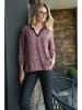Bleu d'Azur Bluse "Janice" in Pink/ Weiß/ Schwarz