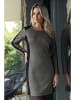 Bleu d'Azur Kleid "Jill" in Schwarz/ Beige