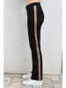 Bleu d'Azur Hose "Kathy" in Schwarz/ Beige