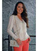 Bleu d'Azur Cardigan "Mirage" in Creme