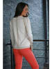 Bleu d'Azur Cardigan "Mirage" in Creme