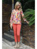 Bleu d'Azur Jeans "Palms" - Skinny fit - in Orange