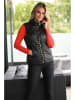 Bleu d'Azur Doorgestikte bodywarmer "Sonora" zwart