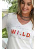 Bleu d'Azur Koszulka "Wild" w kolorze białym