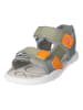 Ricosta Barfußschuhe  "Biggi" in Khaki/ Orange/ Grau