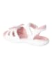 Ricosta Leder-Sandalen "Kelebek" in Weiß/ Rosa