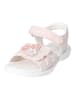 Ricosta Leder-Sandalen "Chloe" in Rosa/ Weiß