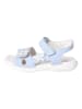Ricosta Leder-Sandalen "Carola" in Hellblau/ Weiß