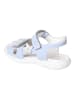 Ricosta Leder-Sandalen "Carola" in Hellblau/ Weiß