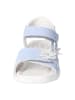 Ricosta Leder-Sandalen "Carola" in Hellblau/ Weiß