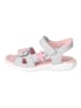Ricosta Leren sandalen "Carola" lichtgrijs/lichtroze