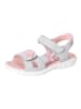 Ricosta Leren sandalen "Carola" lichtgrijs/lichtroze