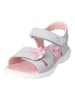 Ricosta Leren sandalen "Carola" lichtgrijs/lichtroze