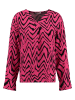 KEY LARGO Bluse "Party" in Pink/ Schwarz