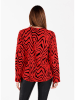 KEY LARGO Bluse "Party" in Rot/ Schwarz
