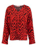 KEY LARGO Bluse "Party" in Rot/ Schwarz