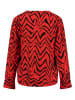 KEY LARGO Bluse "Party" in Rot/ Schwarz