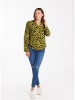 KEY LARGO Bluse "Party" in Grün/ Schwarz