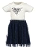 Blue Seven Kleid in Creme/ Dunkelblau