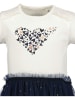 Blue Seven Kleid in Creme/ Dunkelblau