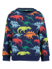 Blue Seven Bluza w kolorze granatowym ze wzorem