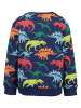 Blue Seven Bluza w kolorze granatowym ze wzorem