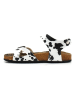 Calceo Sandalen wit/zwart