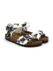 Calceo Sandalen in Weiß/ Schwarz